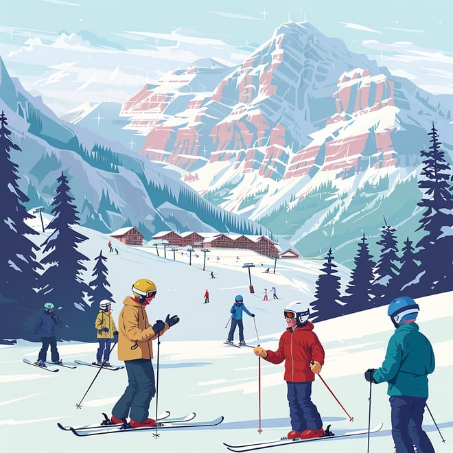 Alta Ski Resort-people skiing
