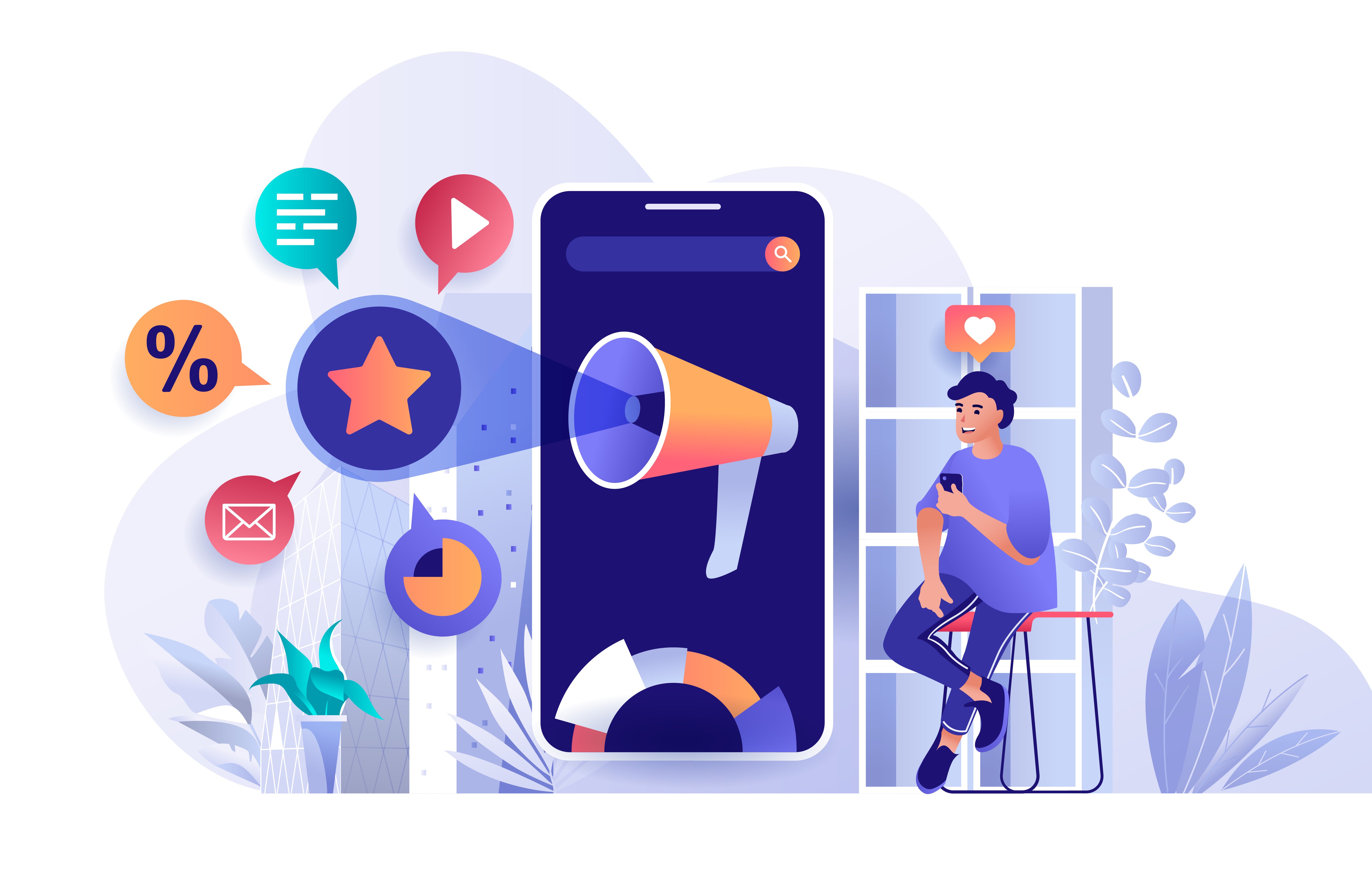 Promoting podcasts-phone screen