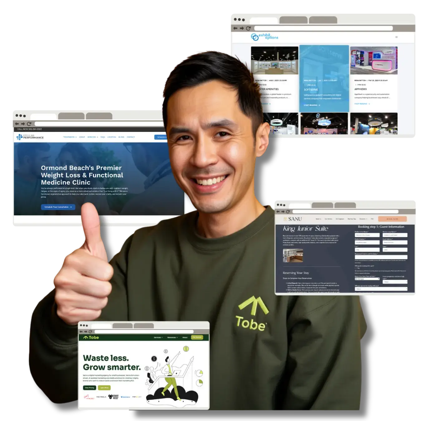 website design and development works