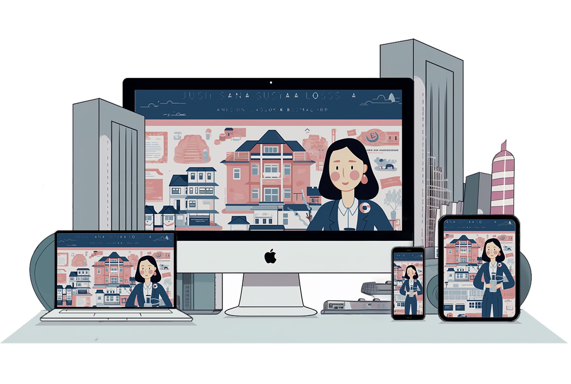 Services_Real Estate Website Illustration